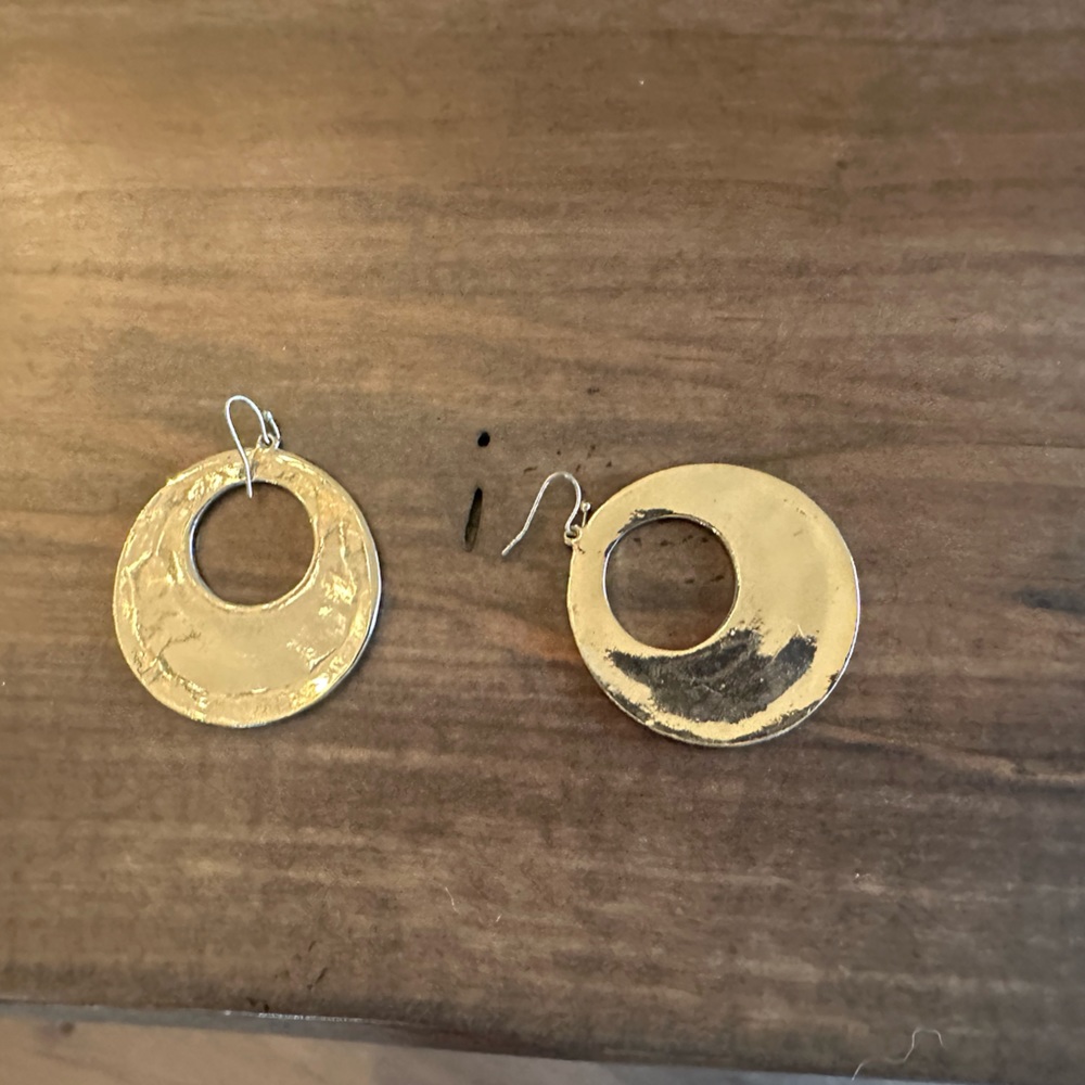 Cache Black & Silver Round Sparkling Dangle Earri… - image 2